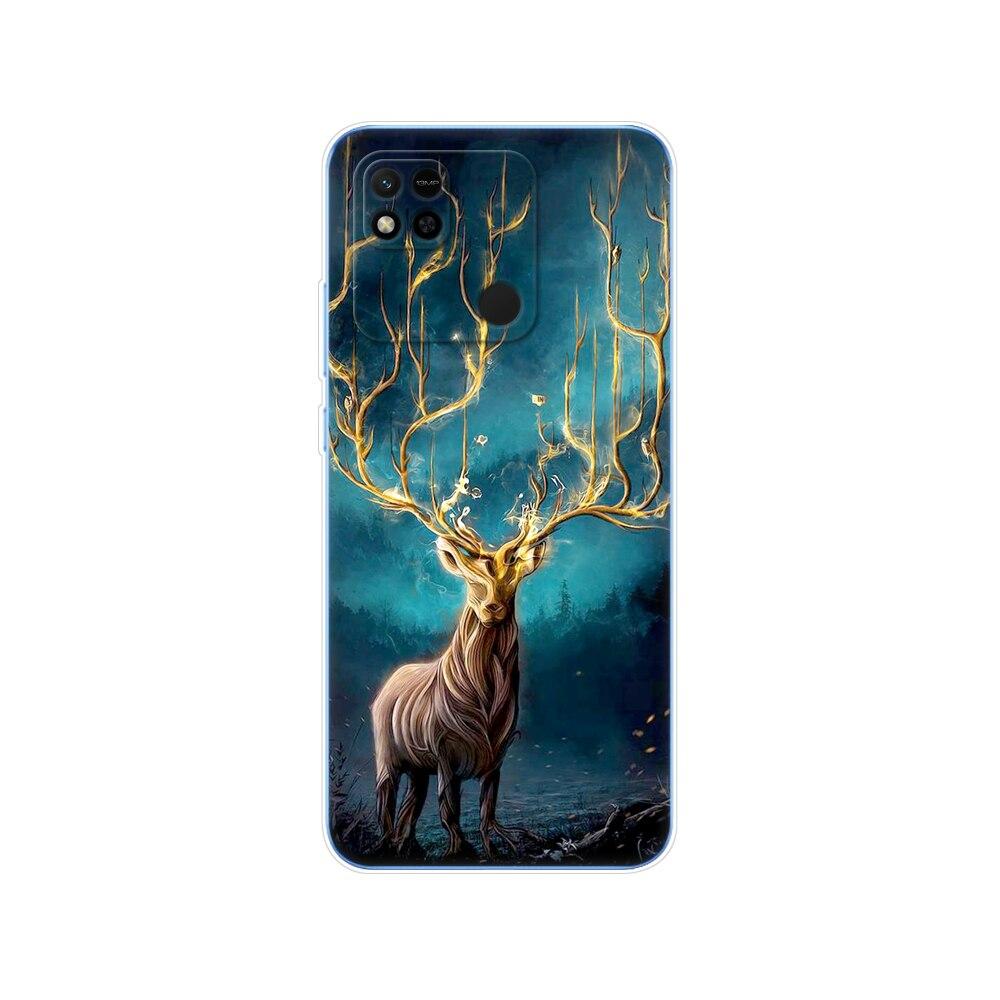 For Redmi 10A Case Back Cover For Xiaomi Redmi 10A Phone Case Redmi10A Bag Tpu Soft Silicon Protective Bumper Etui Funda Coque