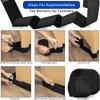 Under Bed Blocker for Pets 300 x 12cm with Black Zip Ties Under Couch Blocker Bed Barrier for Dogs Cats Pets Puppy Furniture Bottom, Black
