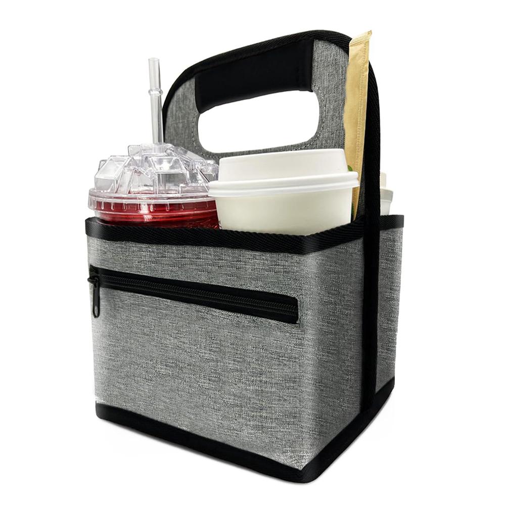 

Coffee Cans Carrying Bags 4-Cup Capacity Waterproof Reusable Coffee Cup, Take Out Cups Holder, Handle Tote Bag Drink Bracket China Mainland