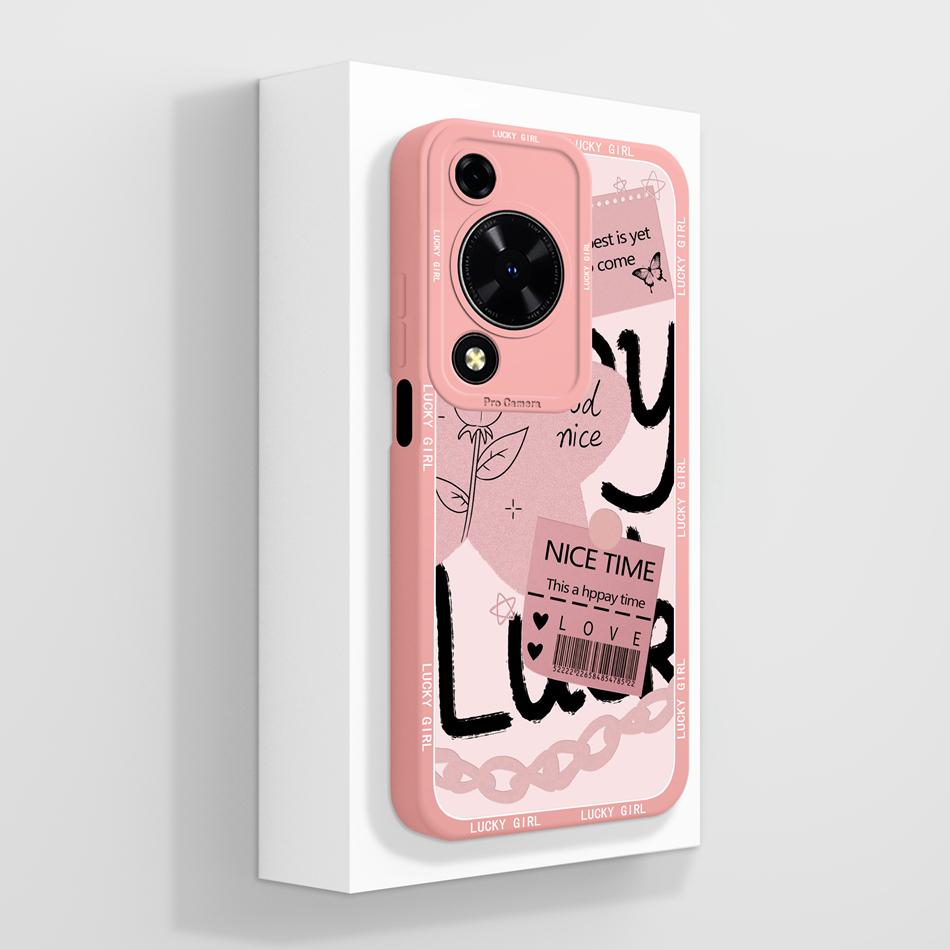 Case For Huawei Nova Y72 Cute Design Phone Cover Camera Protector Soft Liquid Silicone Funda Models MGA-LX3 Protective Bumper