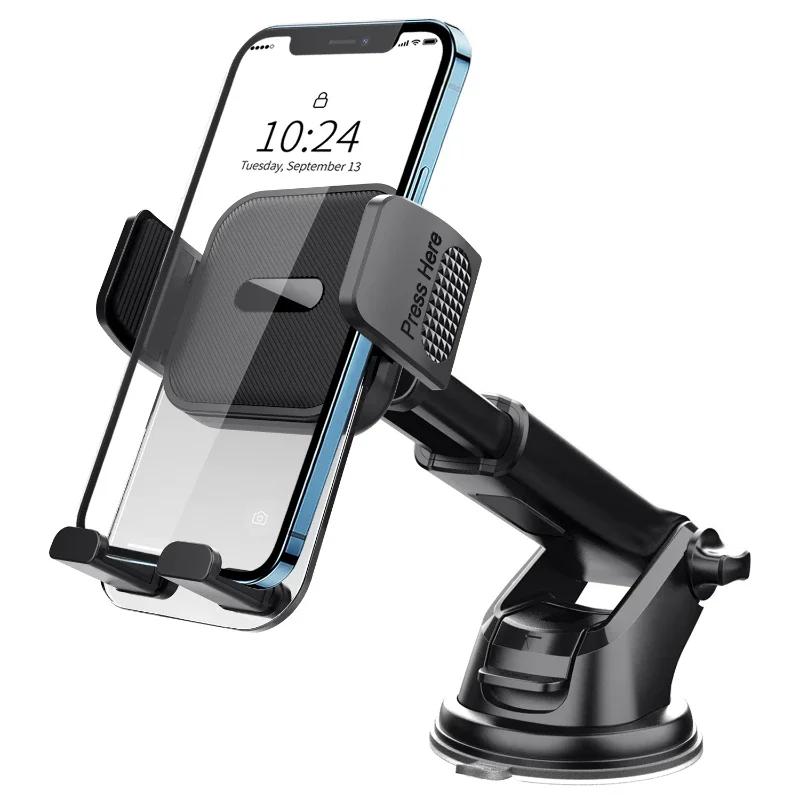 Car Cell Phone Holder Cellphone Mount for Dashboard Windshield Auto Dash Mobile iPhone Stand Support Clip Fit 4.7-7" Smartphone