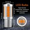 Blinker-LED-Glühbirnen Gelb 1156 2 Stück Bernstein