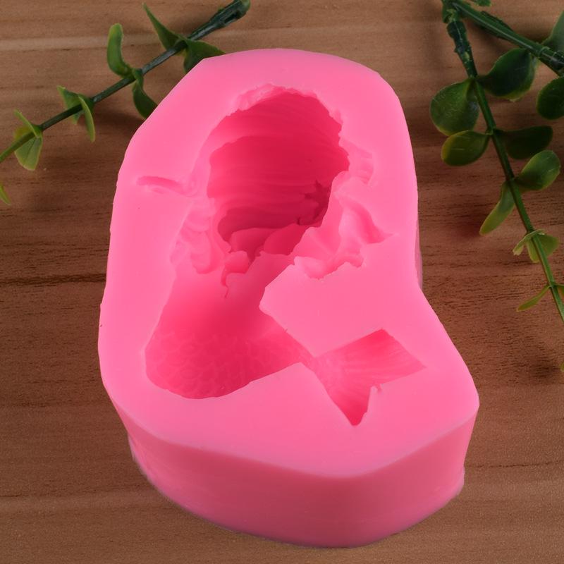 3D Mermaid Baby Silicone Mould Chocolate Fondant Cake Soap Paste Clay Resin Mold 3D Mermaid Baby Silicone Mould Chocolate Fondant Cake Soap Paste Clay Resin Mold
