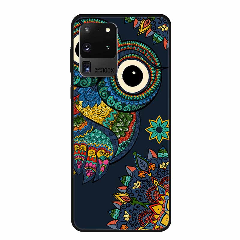 For Samsung S20 Ultra 5G Phone Cases Animals TPU Soft Silicone Back Cover for Samsung Galaxy S20 Ultra LTE 5G Funda Bumper Coque