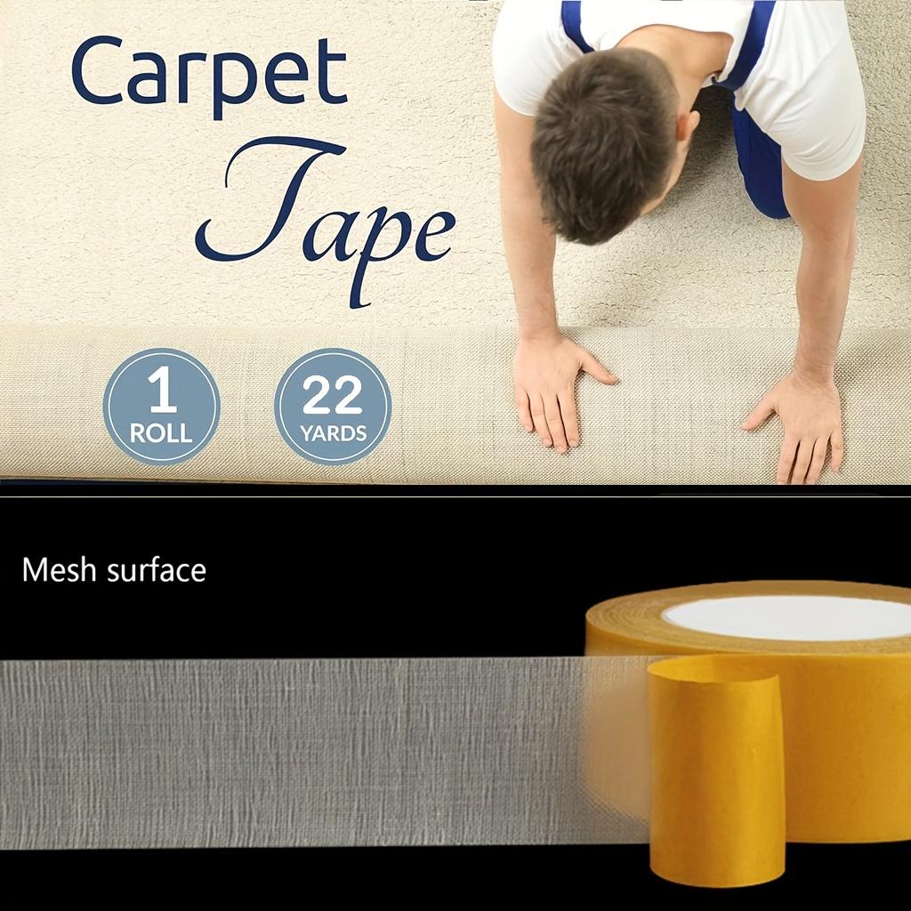 Heavy Duty Dual-Sided Extra Strong Tape with Fiberglass Mesh Carpets, Walls, Floors Waterproof Tape