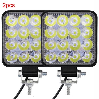 Accessori per auto online Faretto a LED quadrato luminoso da lavoro, faro da lavoro per camion SUV, fendinebbia