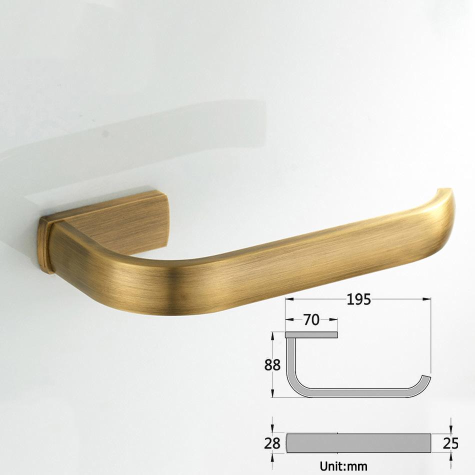 Antiker Papierhalter, Schwarz, Nickel, Chrom, Gold, Weiß, Messing, WC-Papierhandtuchhalter, Taschentuchregal zum Aufhängen für Badezimmer und Küche