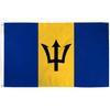 Una Bandiera di Barbados a Lato Singolo, la Bandiera Nazionale Internazionale dei Barbadiani, Rappresentante l'Orgoglio Nazionale, Esposizione Patriottica, Simbolo Nazionale, Ufficiale