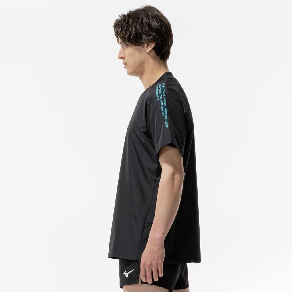 Volleyball Wear N-XT Short-sleeved Training Top V2MEC500 Unisex Black X Capri Breeze XL
