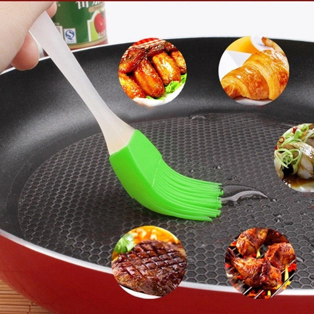 1pc Heat Resistant Silicone Basting Pastry Brushes Barbecue Brush for BBQ Grilling