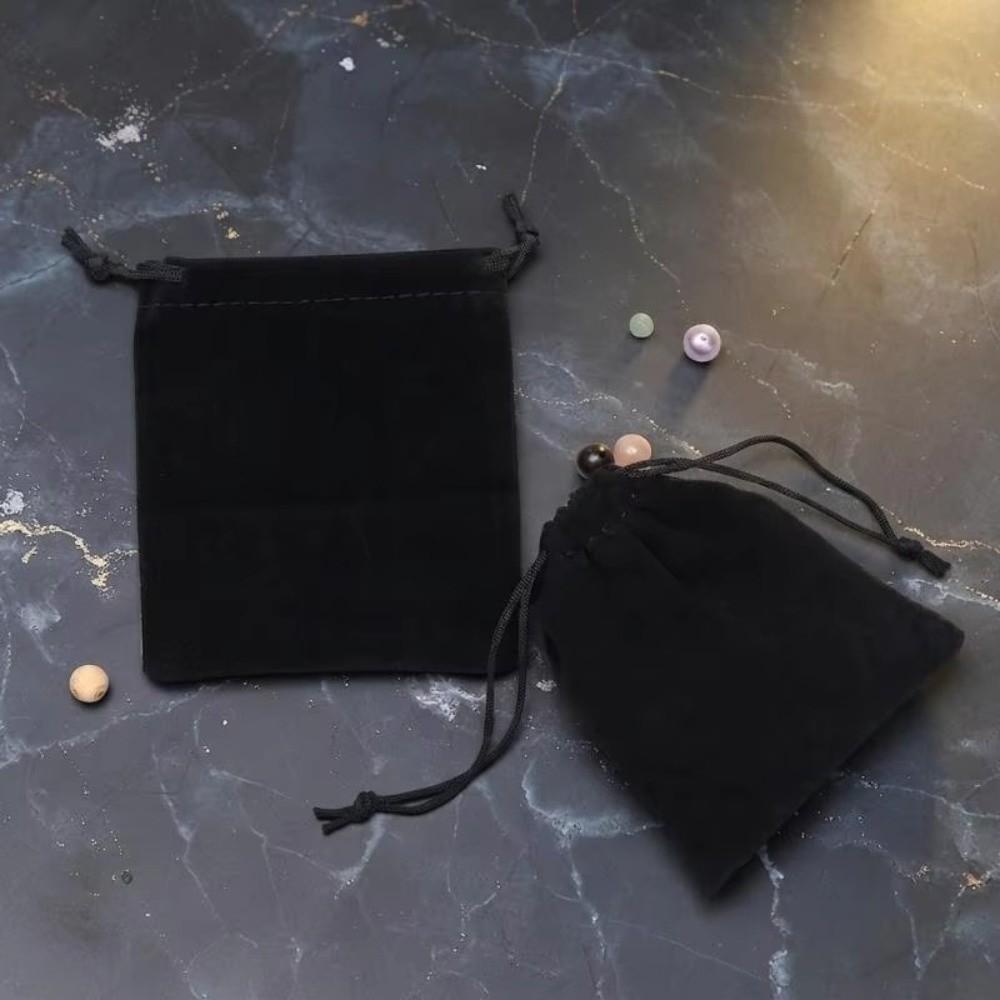 Drawstring Closure Velvet Jewelry Pouches Burlap Drawstring Dust Sachets Gift Packaging