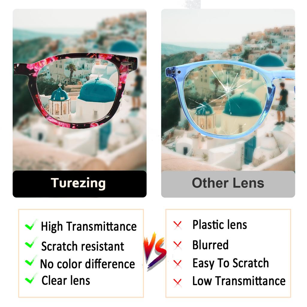 TUREZING Reading Glasses Women Fashion Flower Pattern HD Lenses Spring Hinges Prescription Glasses 1 0 2 0 3 0