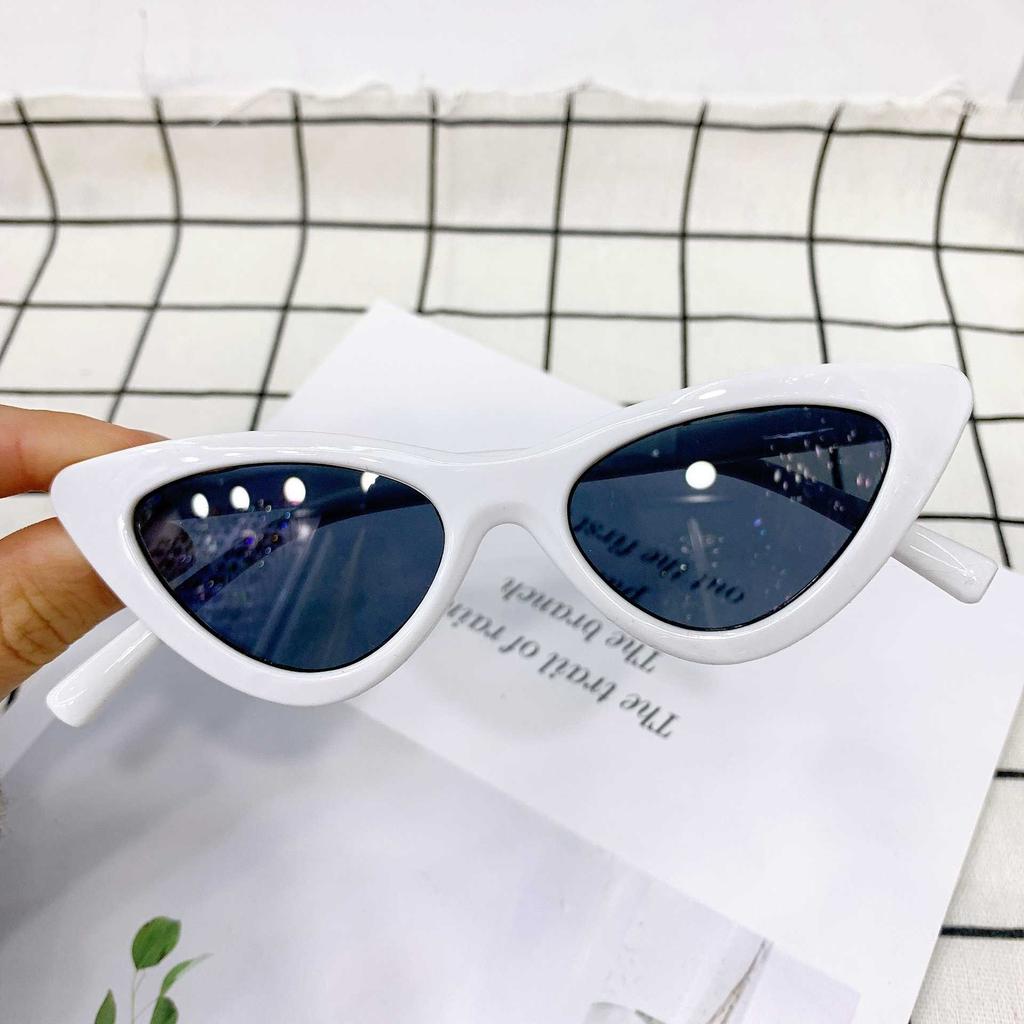 Sunglasses New children's small frame cat's eye plastic frame glasses 9014 trendy children's Sunglasses cat's Eye Sunglasses