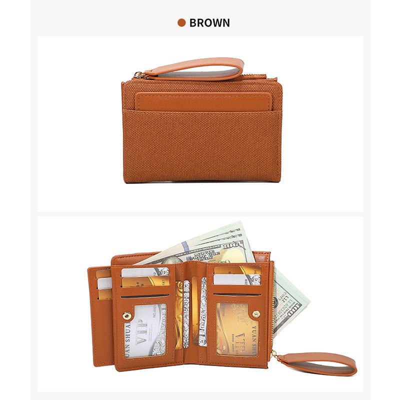 Ladies, Wallet, Double Fold, Multi Card Slot, Handbag, Small Bag, Zero Wallet