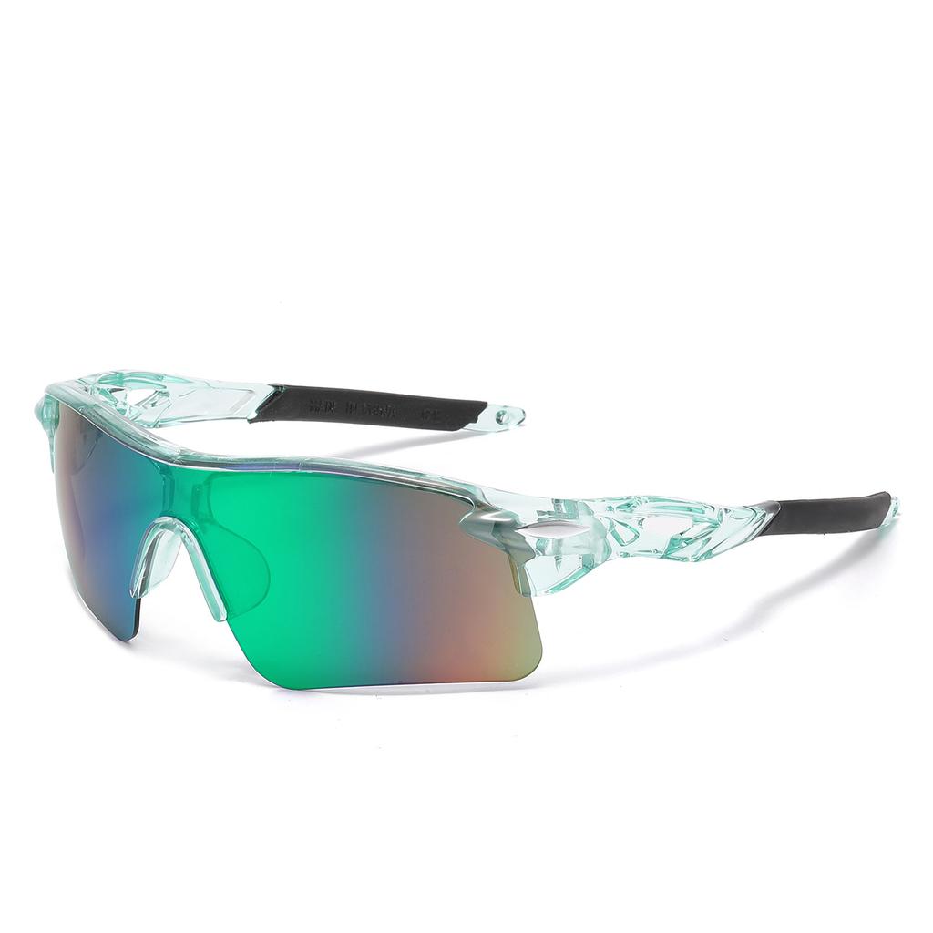 Cross Border New Sports Sunglasses European American Colorful Cycling Glasses Men's Women's Outdoor Windproof Fashion Trend