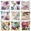 European Colorful Countryside Style Digital Printing Short Plush Pillow Covers For Car Sofa Office Cushion Cover Home Goods