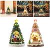 Christmas Music Box Xmas Present Decor Lighted for Tabletop Holiday Home