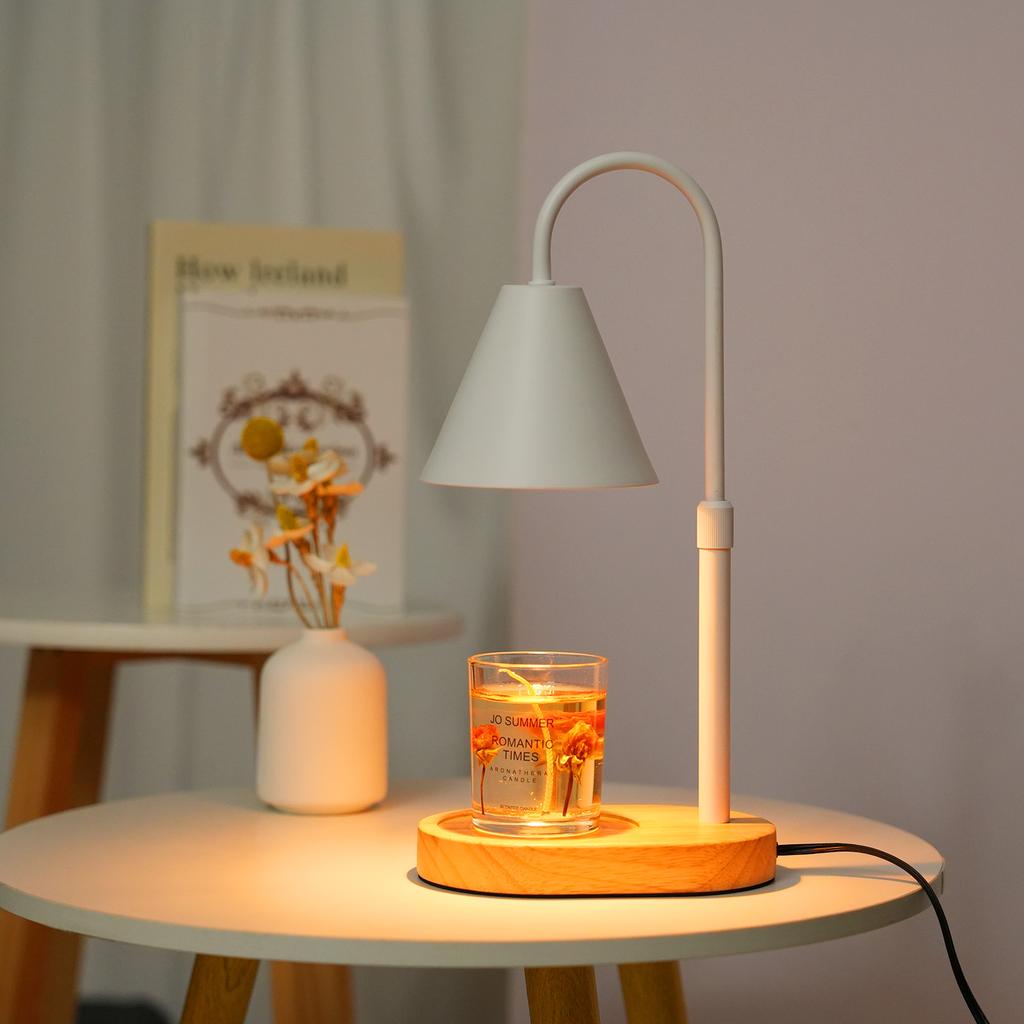 Dimmable Candle Warmer Lamp Scented Candles Wax Melt Lantern Bedroom Table Lamp with 2/4/8H Timer