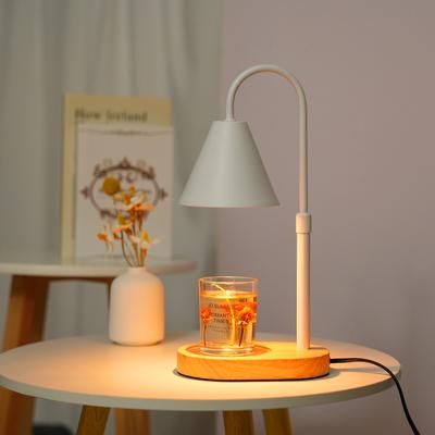 Lampă pentru încălzire lumânări cu intensitate reglabilă Lumânări parfumate Lanternă cu ceară topită Lampă de masă pentru dormitor cu temporizator de 2/4/8 ore