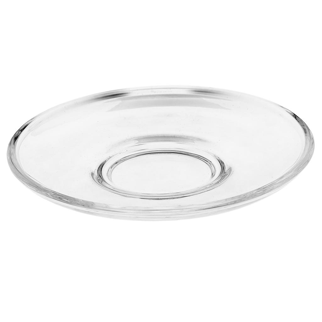 4 st Glasfat Tekoppar Assietter Dekorativa Kaffeunderlägg Dessert Snacks Förvaringsfat Köksservis