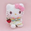 Sanrio Strawberry News Kuromi Plush Toy Bag Charm With Soft Short Pile For Kids