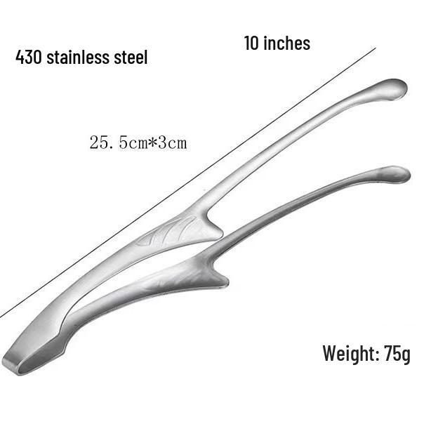 304 Stainless Steel Korean BBQ & Bread Baking Tongs for Meat, Grilling, and Japanese Cuisine