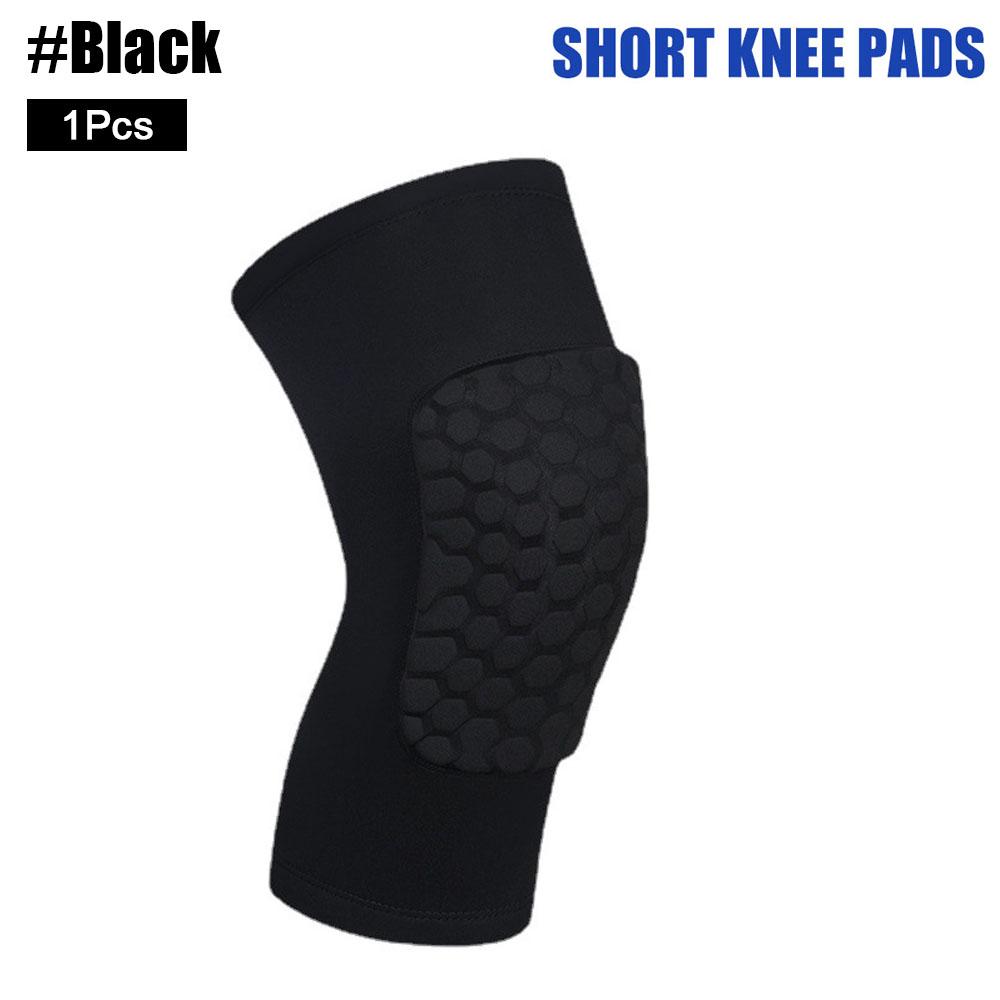 

1 шт. баскетбольный волейбольный наколенник сотовая пена поддержка компрессионный рукав для ног наколенник поддержка спортивное фитнес оборудование XS
