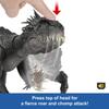 Mattel Jurassic World Damaged! Light-Up Scorpio Rex Kids Figure Dinosaur Toy, Large, Moving, Approx. 36.9 Cm, Ages 4 and Up, Black, JCG25