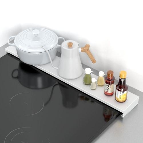 DAIWIN 60cm Flat Stovetop Cover, Slim Design for Induction and Gas Stoves, Protects Against Oil Splashes and Dirt, Compatible with Induction and Gas S