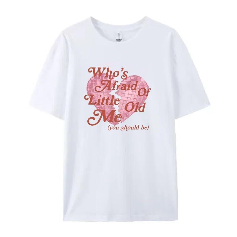 

Vibrant Heart Print Women Tshirt Crew Neck Short Sleeve TShirt Vintage Cotton Solid Color Tee Female Clothing for Fall Summer S