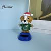 Festliche Auto-Innenraum-Accessoires Solarbetriebenes tanzendes Ornament, Kreative Armaturenbrett-Weihnachts-Cartoonfigur für den Weihnachtsmann Auto-Dekoration,