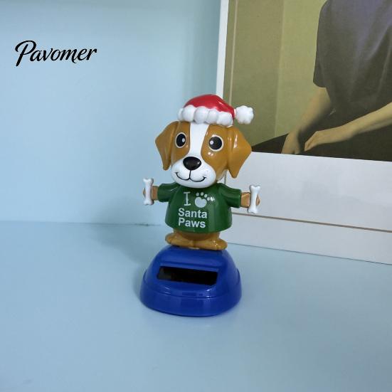 Festliche Auto-Innenraum-Accessoires Solarbetriebenes tanzendes Ornament, Kreative Armaturenbrett-Weihnachts-Cartoonfigur für den Weihnachtsmann Auto-Dekoration,