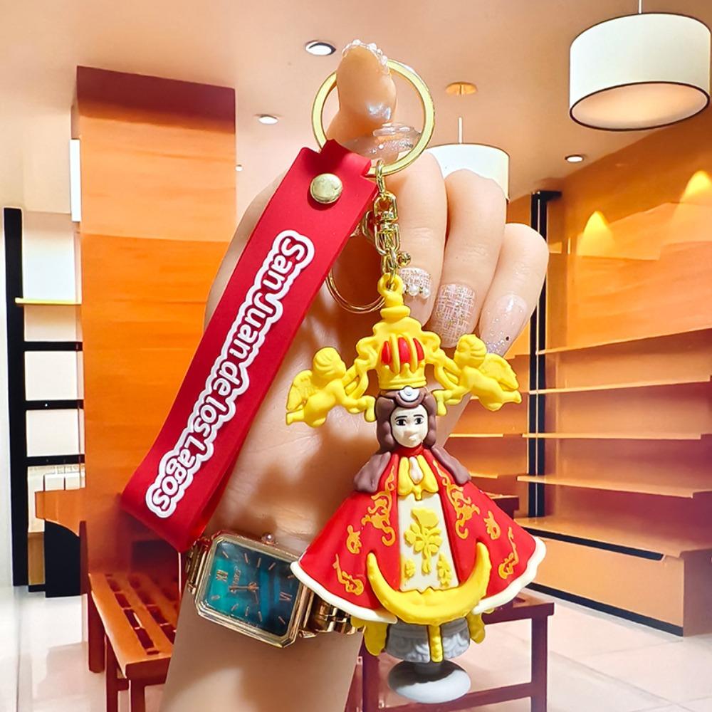 

Virgin Mary Anime Keychain Matryoshka Doll Car Key Chain High Quality Jesus Keyring Holiday Gifts F
