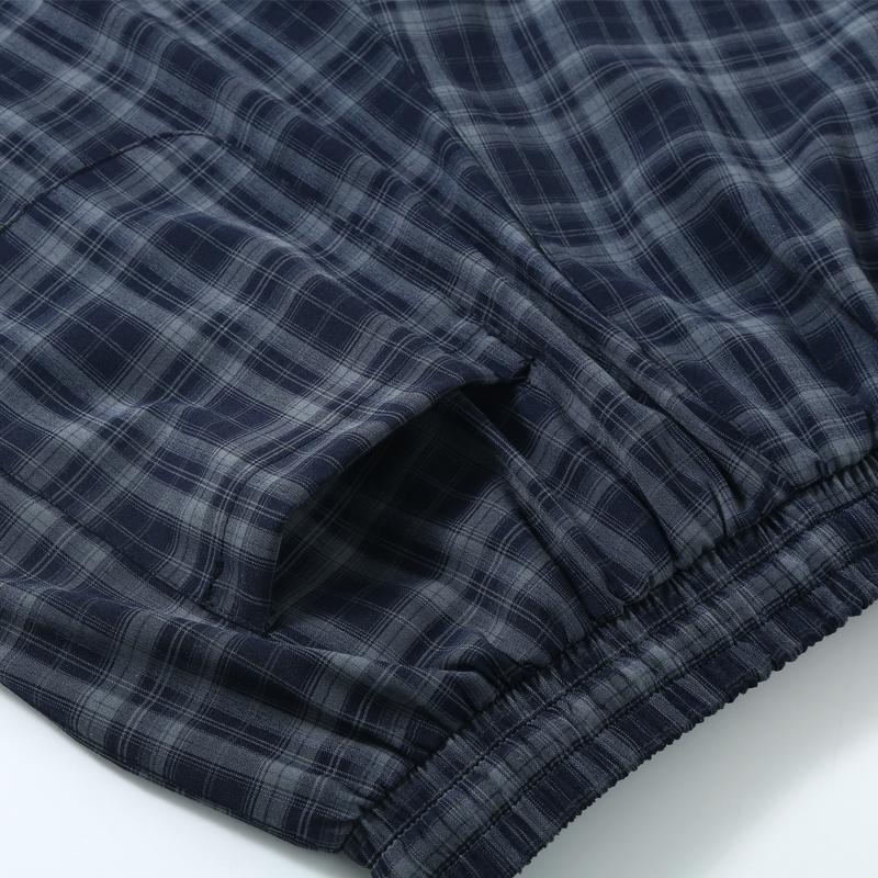 Men's Plaid Casual Shorts, Elastic Waist Drawstring Summer Beach Shorts (L-5XL)