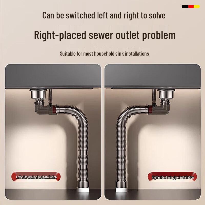 HOMK Kitchen Sink Drain Pipe Set