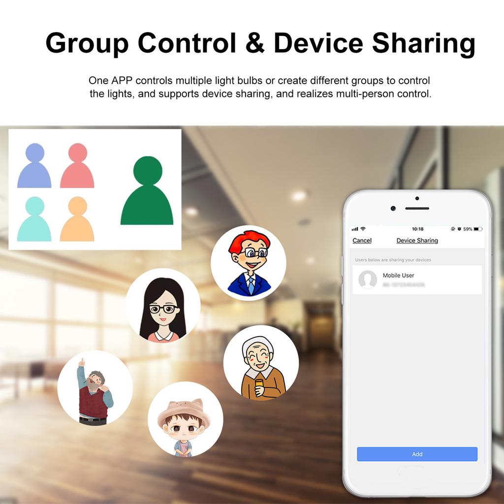 WiFi Smart Bulb RGB+W+C LED Bulb 5W GU10 Dimmable Light Phone APP Remote Control Compatible with Alexa Home Tmall Elf