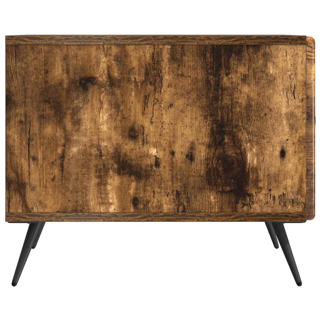 Coffee Table Smoked Oak 49 X 50 X 40 Cm Wood Based Material