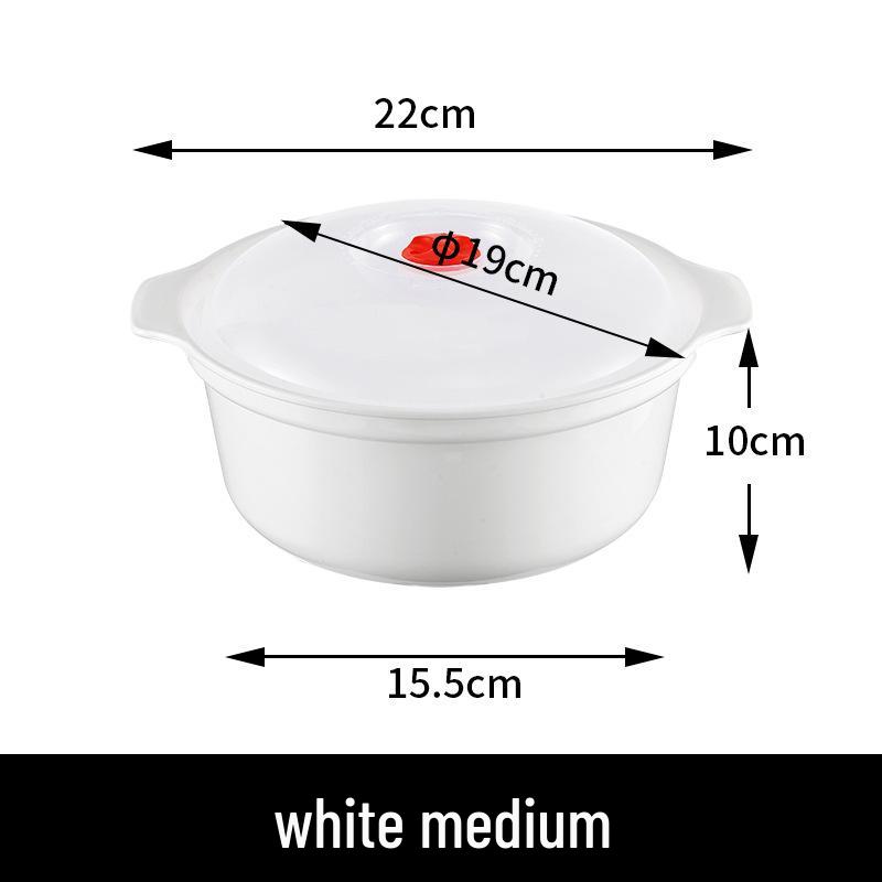 Microwave-Safe Steamer Bowl with Lid for Rice and Lunches