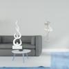 Abstract Fire Ballerina Statue Resin Flame Dancing Girl Figurine Modern Sculpture Craft for Patio