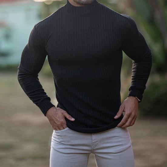 

Мужская зимняя рубашка, топ, однотонный, легкий, с длинными рукавами, впитывающий пот, быстросохнущий, облегающий пуловер, толстовка