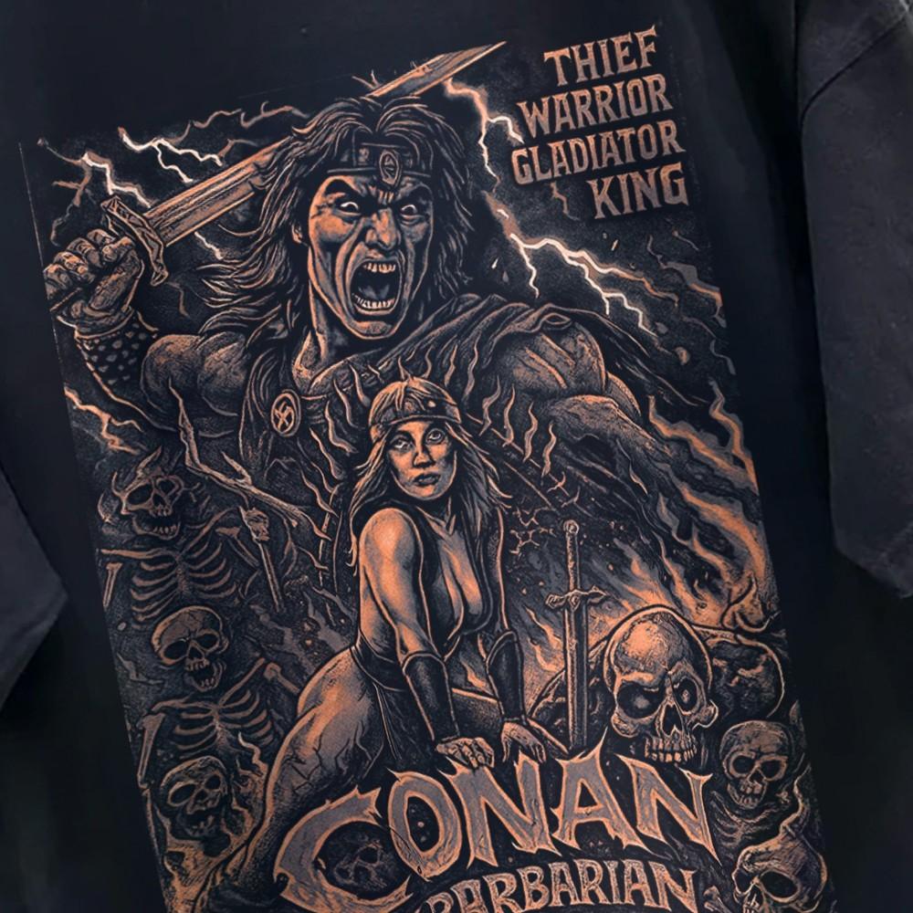 Conan The Barbarian Arnold Retro Merch Old School Gift Men Man T Shirt