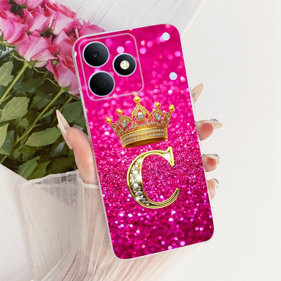 For OPPO Realme Note 80 Case 2026 New Cute Letters Crown Soft Silicone Phone Cover For Realme Note 80 4G Funda Note80 Back Cases