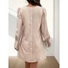 Women's Long-sleeved Single-breasted Dress