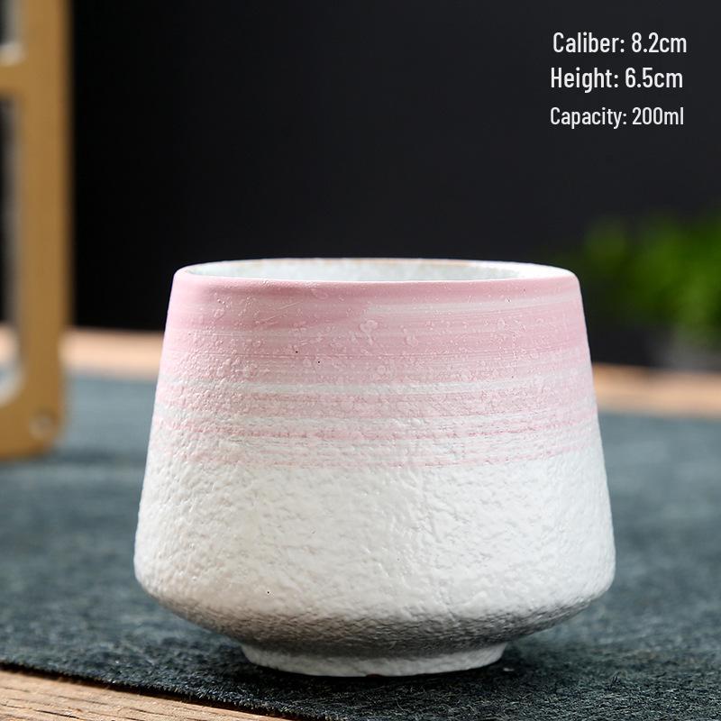 Retro Coarse Pottery Ceramic Coffee and Tea Cup for Home Use
