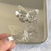 Hollow Butterfly Hair Clip - Y2K Silver/Gold Accessory for Bangs