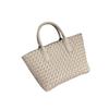 Woven Leather Tote Bag Women Medium Crossbody Handbag Daily Use