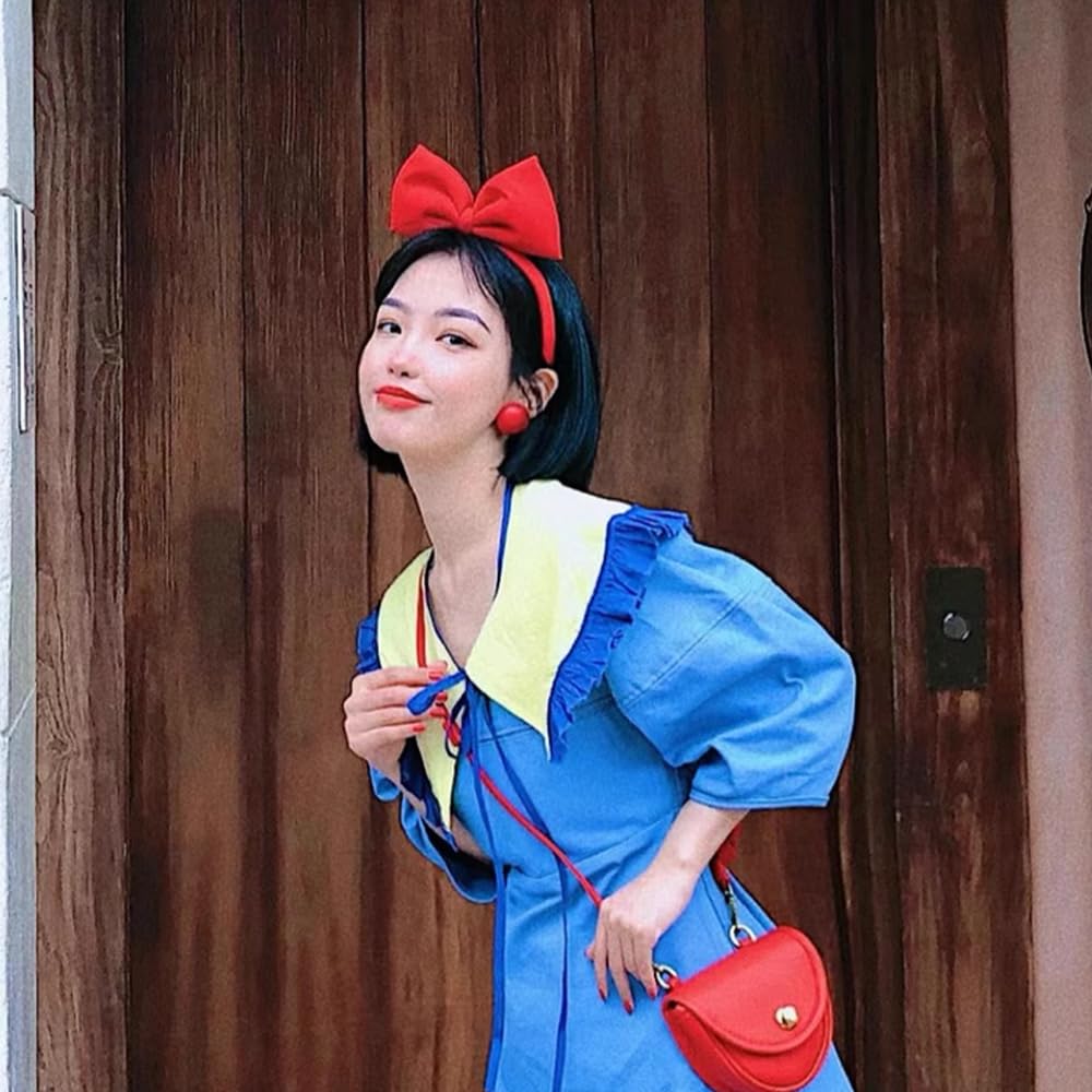 Cute Ribbon Headband, Cosplay Prop, Princess-Style Hair Accessory, Stylish Ribbon, Oversized Design, Perfect for Girls, Halloween Parties, 1 Piece