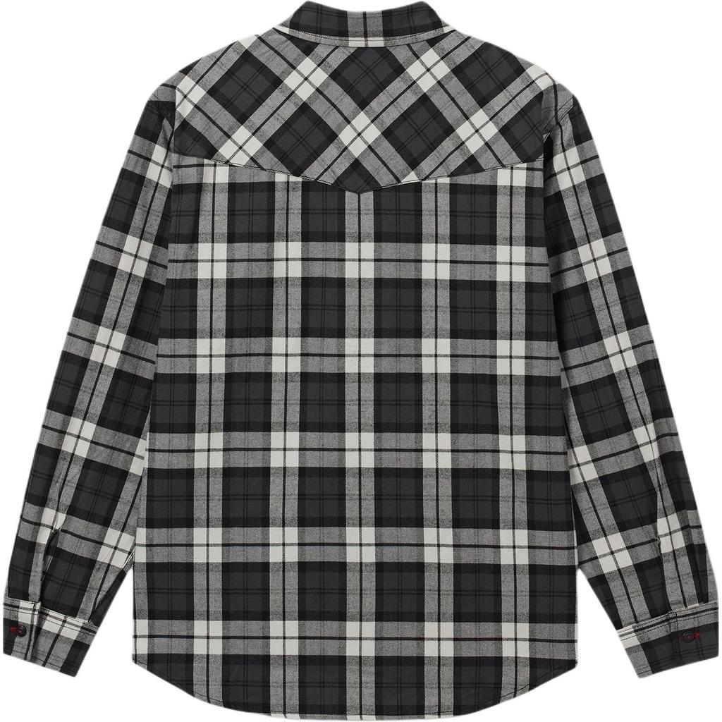 Levis Lässiges Kariertes Bequemes Langarmhemd Herrenhemden Schwarz-Kariert 001XM-0000