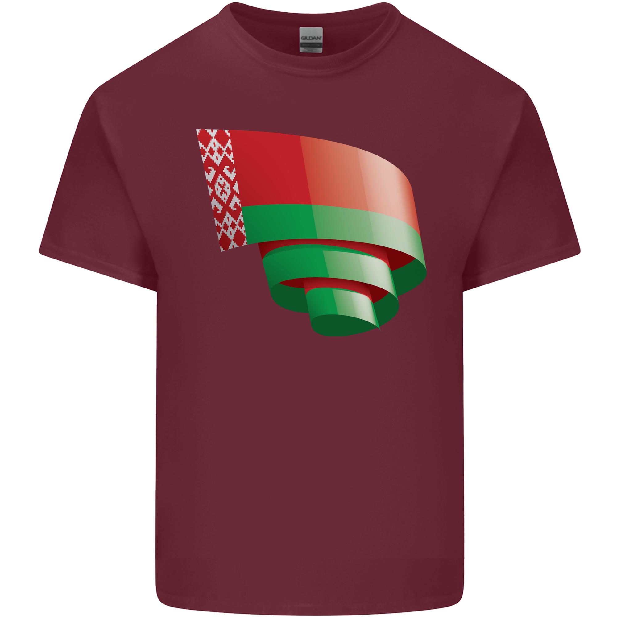 Curled Belarus Flag Belarusian Day Football Unisexs Light Cotton TShirt S
