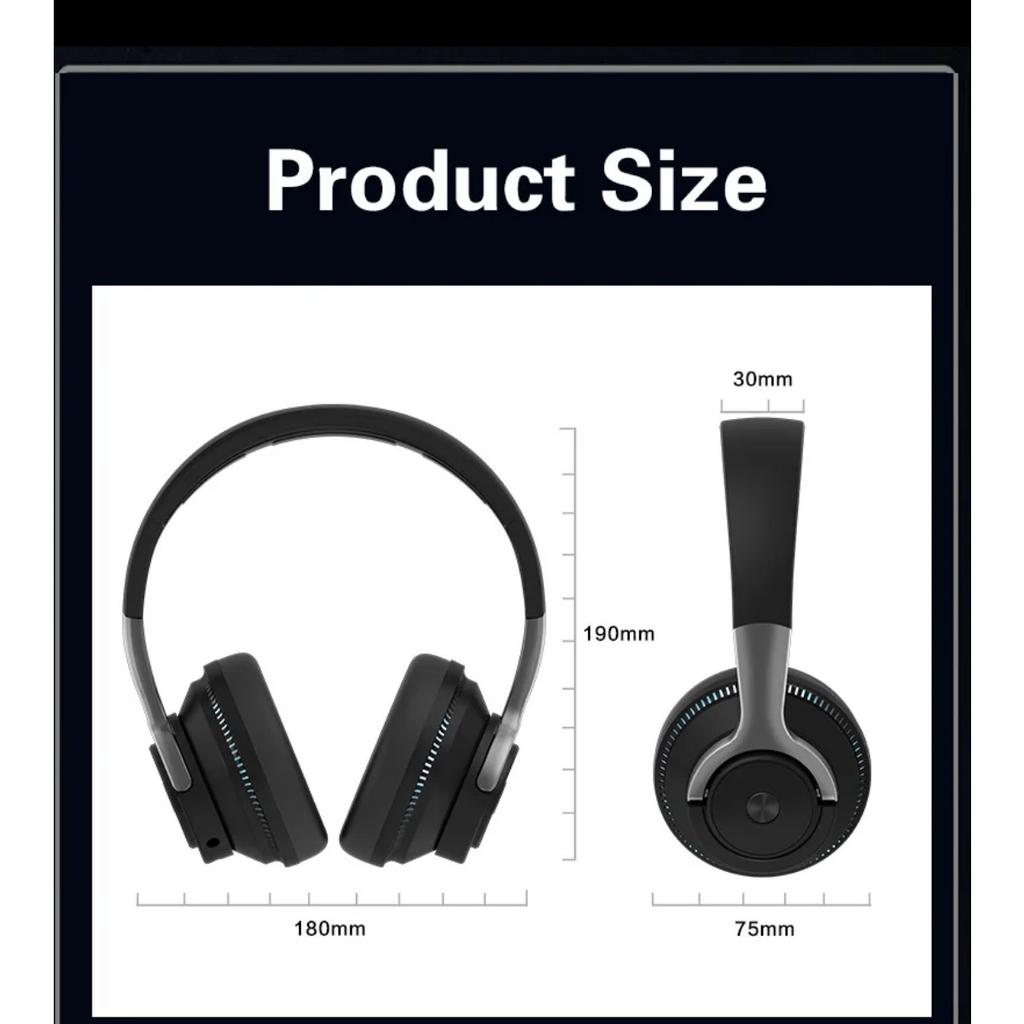 Słuchawki Bluetooth Słuchawki Bezprzewodowe H2 Max Zestawy Słuchawkowe Składane Shock Bass Stereo Słuchawki Douszne Obsługa TF FM